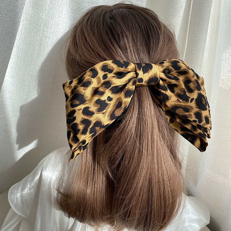 Velvet Barrette Bow