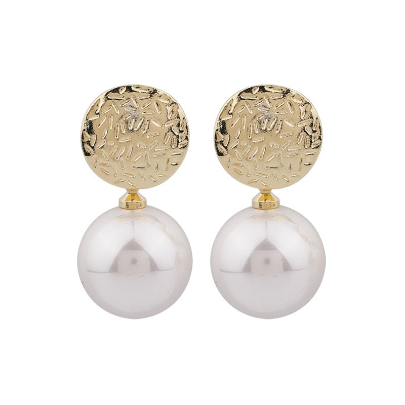 Champagne Pearl Earrings