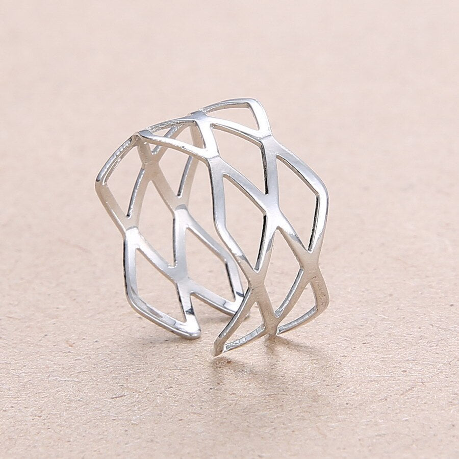 Polished Wide Boho Ring