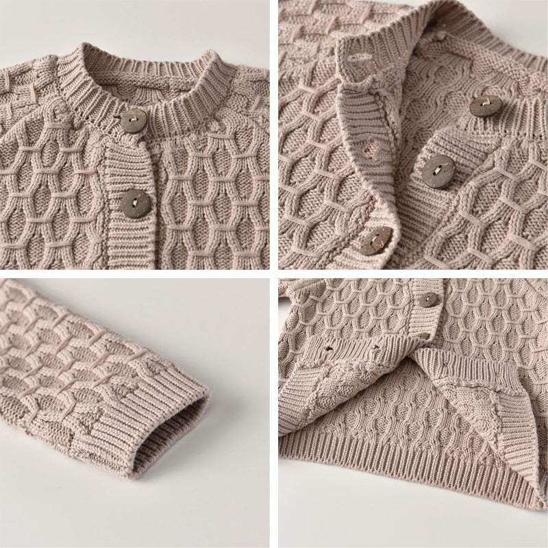 Knitted Button Up Children's Cardigan