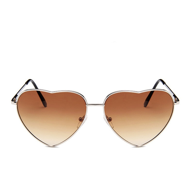 Gradient Heart Frame Sunglasses