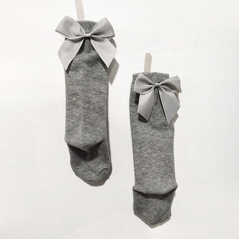 Knee High Oversized Bow Baby Socks