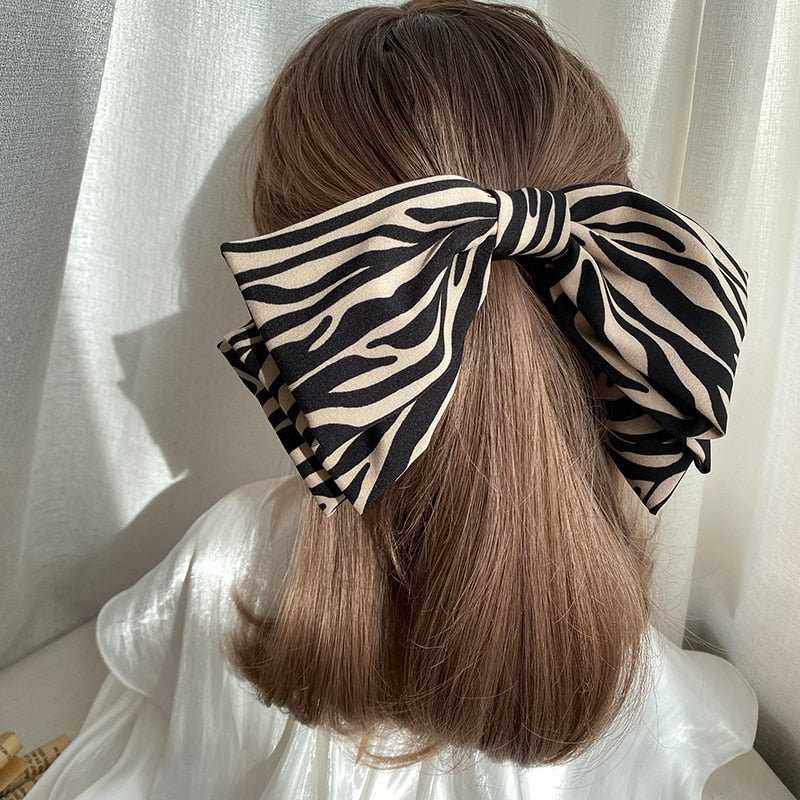 Velvet Barrette Bow