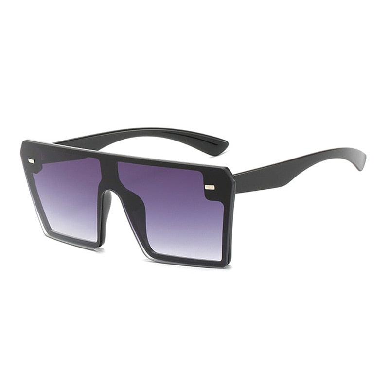 Oversized Flat Top Square Sunglasses