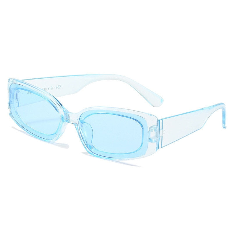 Clear Rectangle Vintage Sunglasses