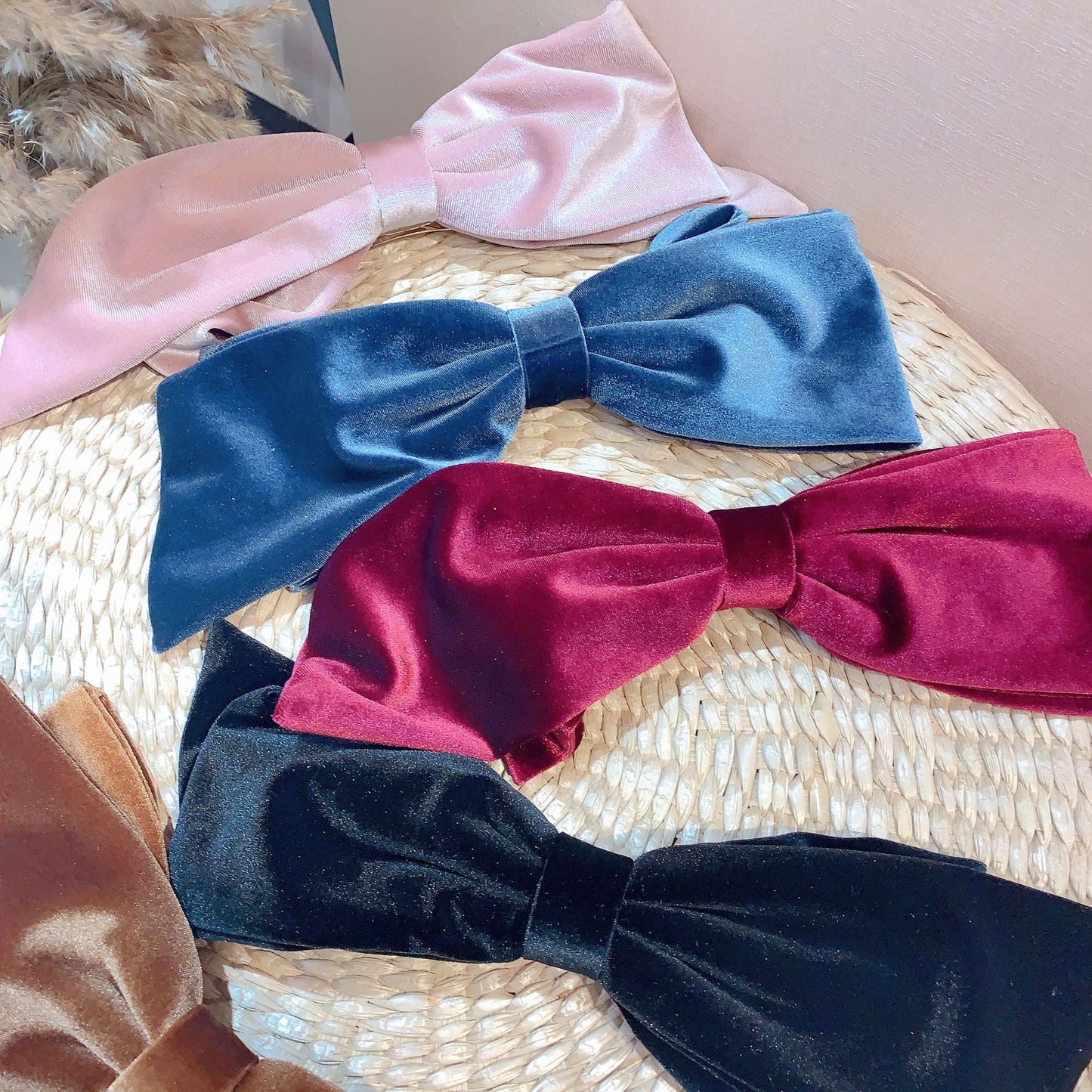 Velvet Barrette Bow