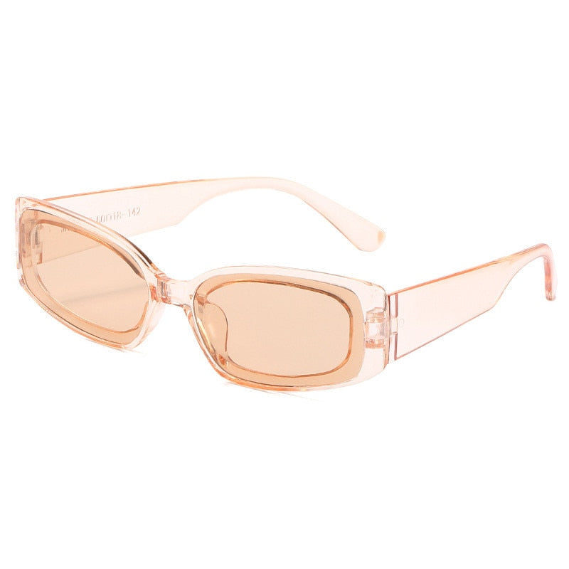 Clear Rectangle Vintage Sunglasses