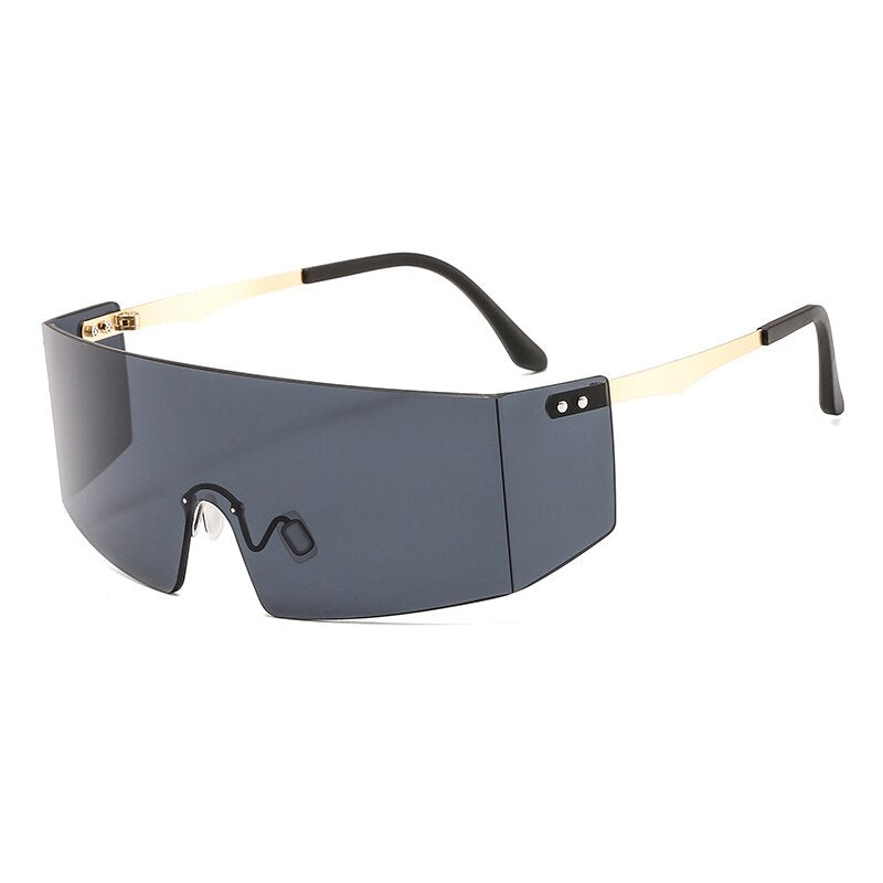 Oversized Rimless Sunglasses