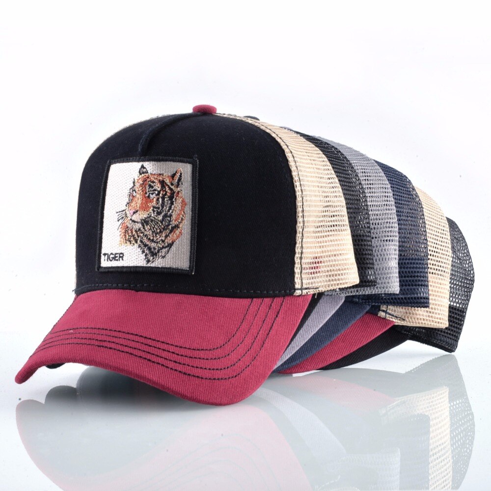 Embroidered Tiger Baseball Cap