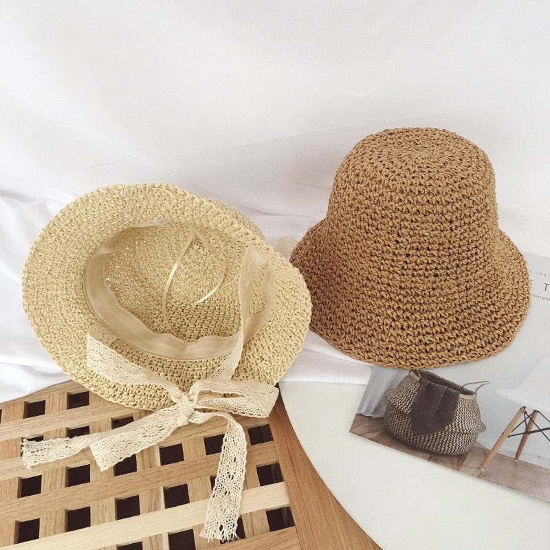 Lace Panama Children's Straw Hat