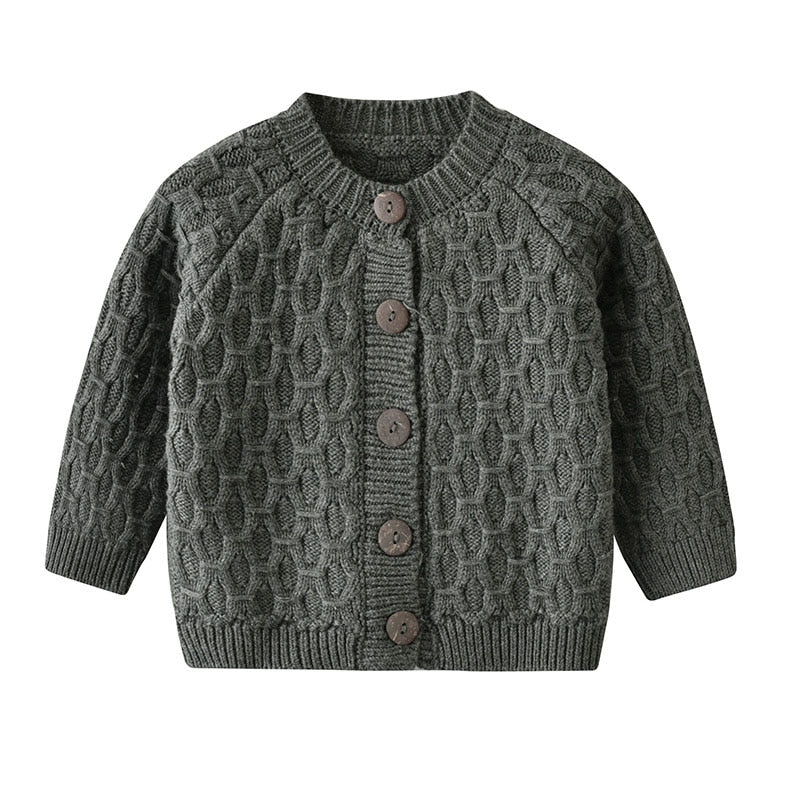 Knitted Button Up Children's Cardigan