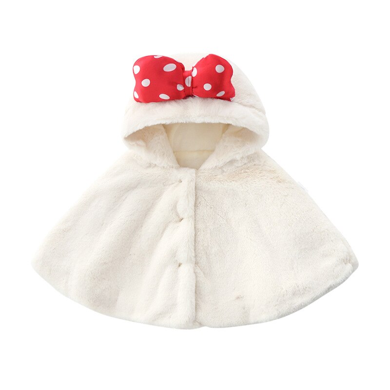 Warm Velvet Knitted Cotton Children's Hooded Cloak