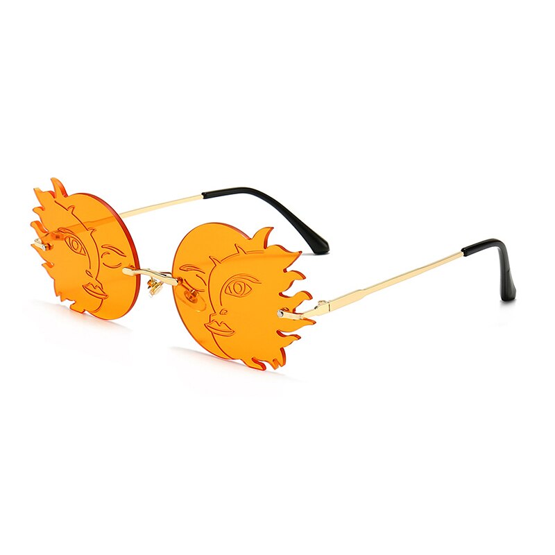 Rimless Sun And Moon Sunglasses