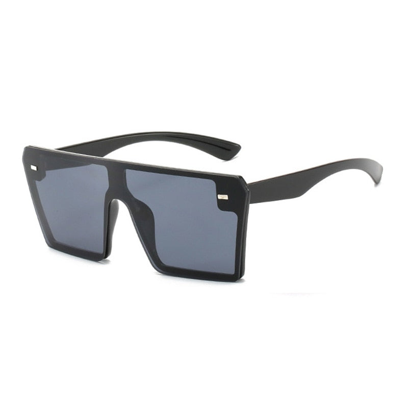 Oversized Flat Top Square Sunglasses