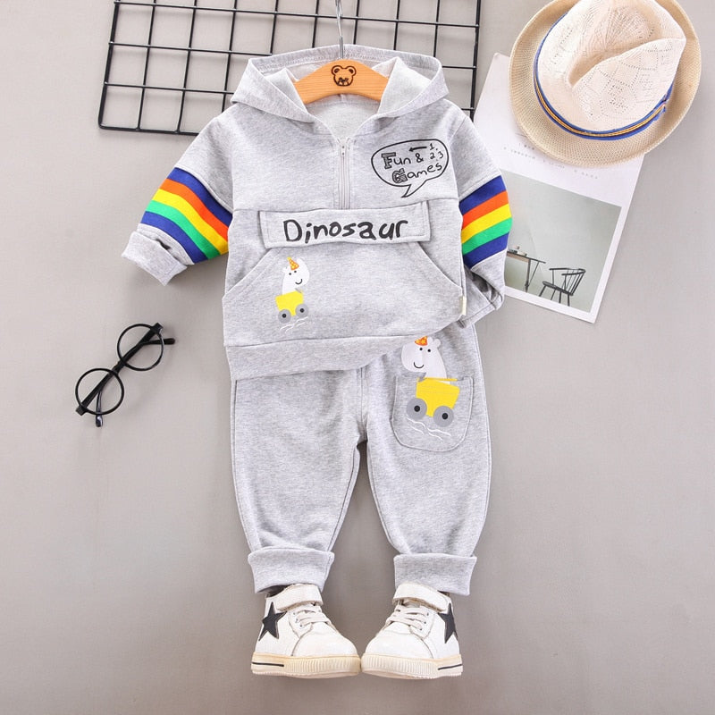 2pcs Hoodie Sweatshirt w/ Pants Kids Sport Set