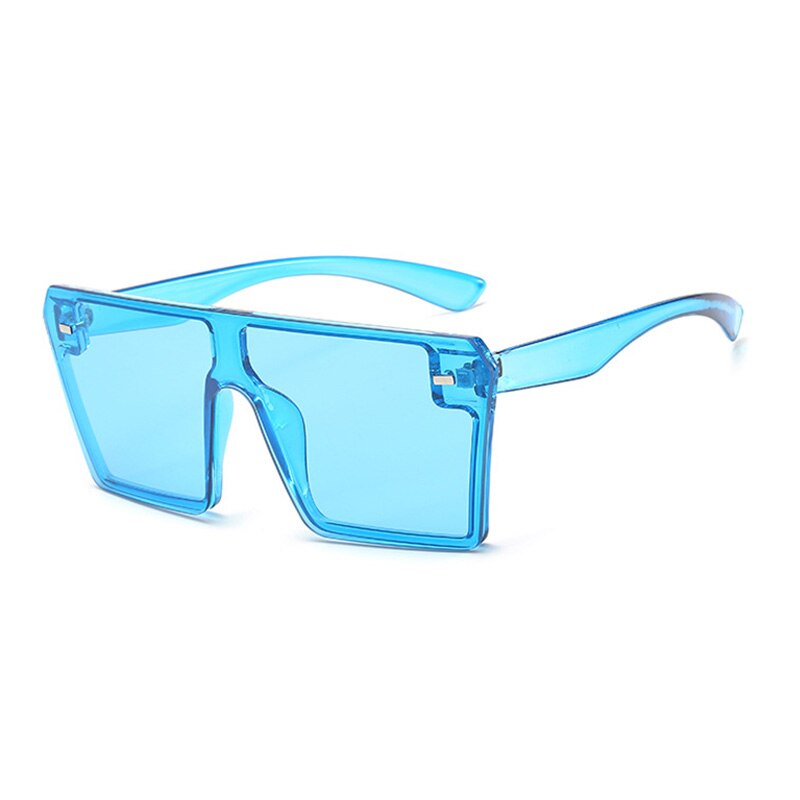 Oversized Flat Top Square Sunglasses