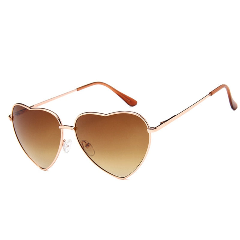 Gradient Heart Frame Sunglasses