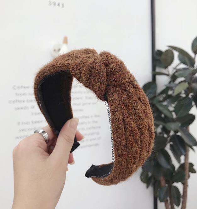 Wide Knitted Knot Headband