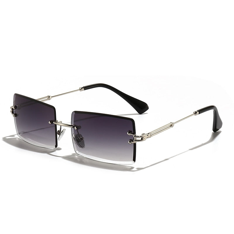 Rimless Rectangle Sunglasses