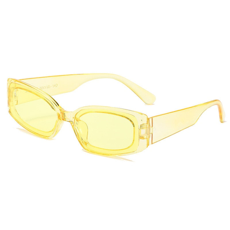 Clear Rectangle Vintage Sunglasses