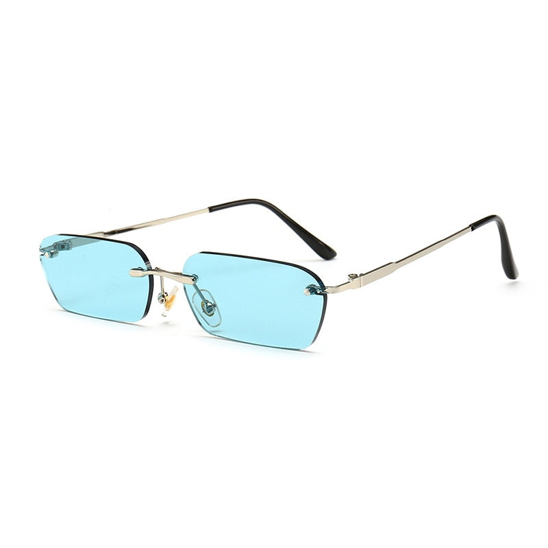 Rimless Rectangle Sunglasses