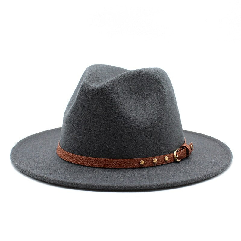 Wide Brim Wool Fedora