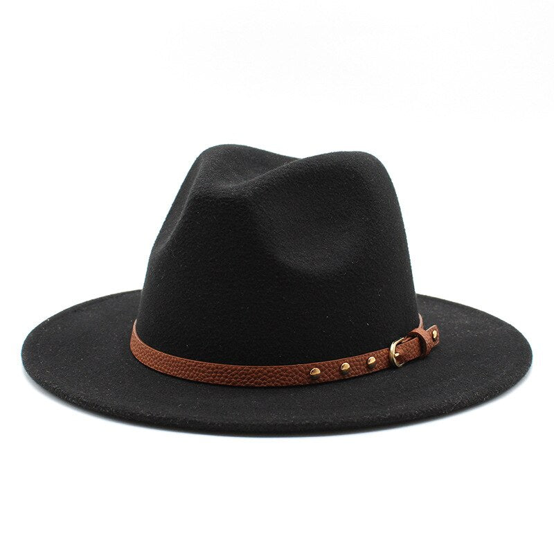 Wide Brim Wool Fedora