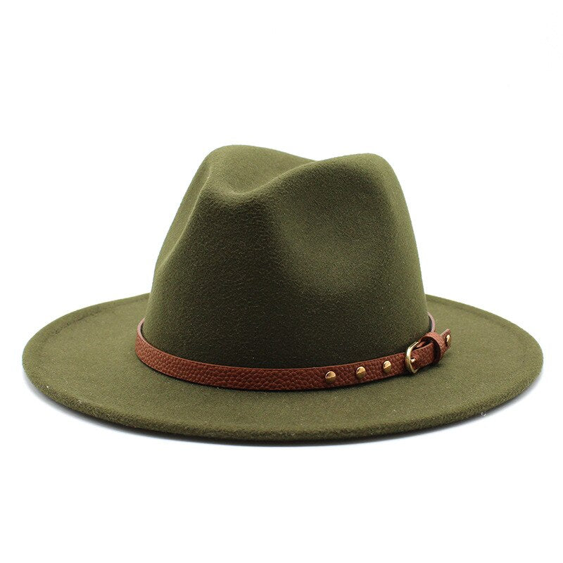 Wide Brim Wool Fedora