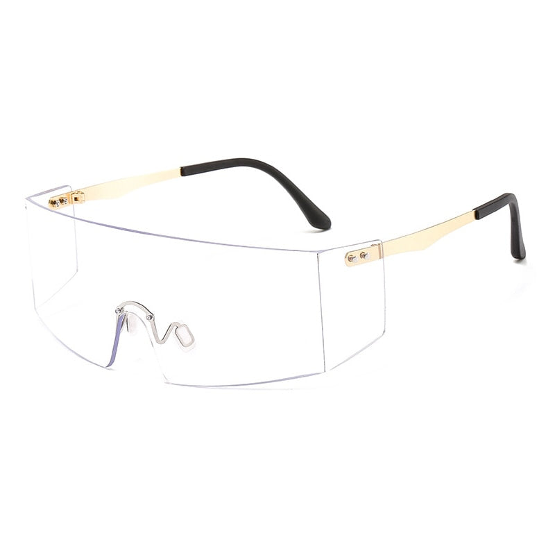 Oversized Rimless Sunglasses