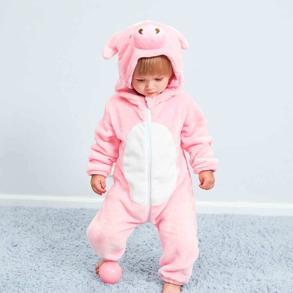 Baby Cartoon Animal Costume Jumpsuit