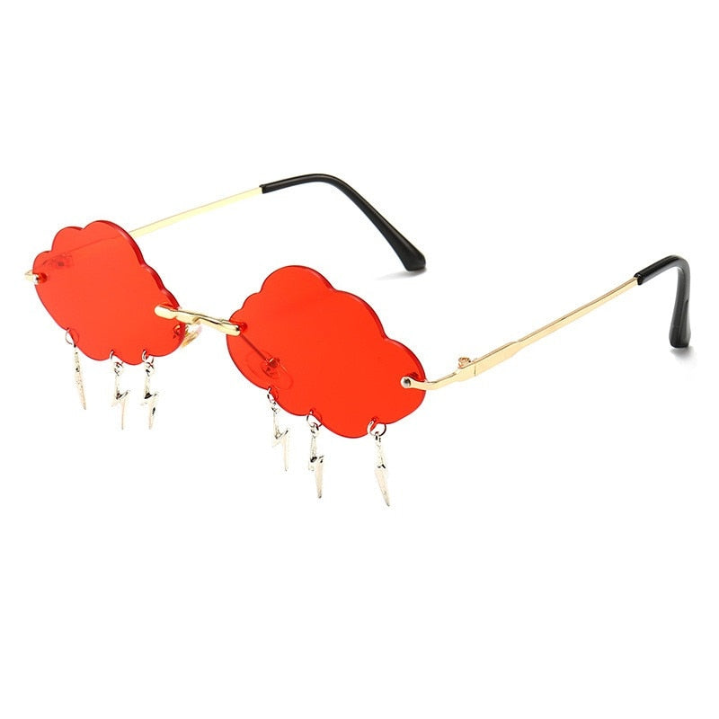 Rimless Thunder Cloud Drip Sunglasses