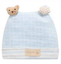 Cotton Cartoon Bear Stars Baby Beanie