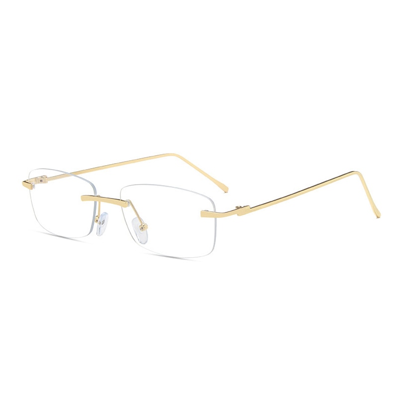 Small Rectangle Rimless Sunglasses