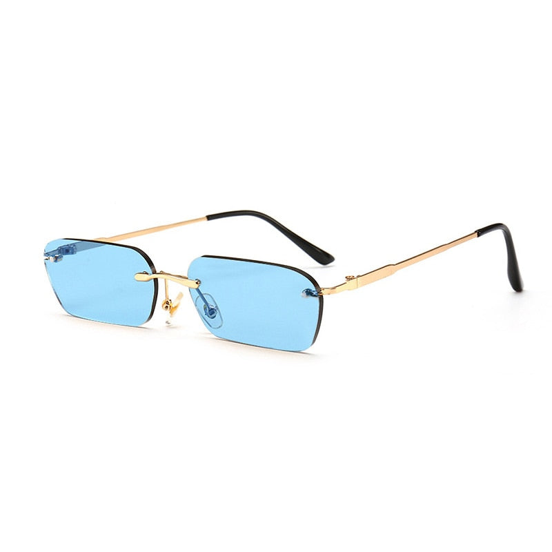 Rimless Rectangle Sunglasses