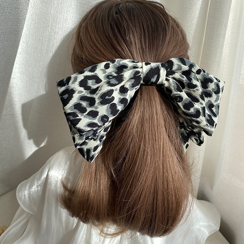 Velvet Barrette Bow