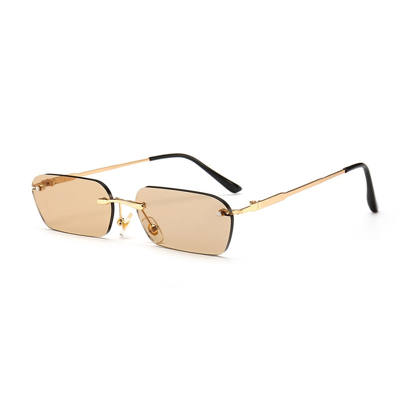 Rimless Rectangle Sunglasses