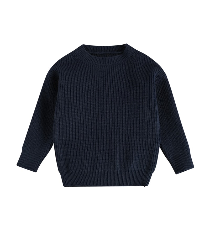 Long Sleeve Soft Knitted Toddler Sweatshirt