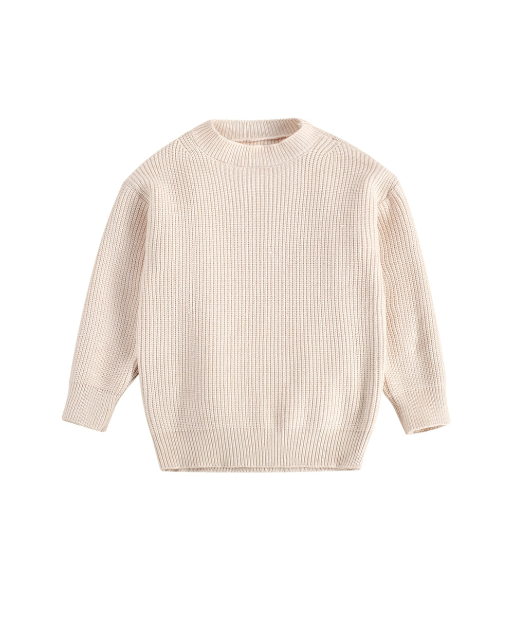 Long Sleeve Soft Knitted Toddler Sweatshirt