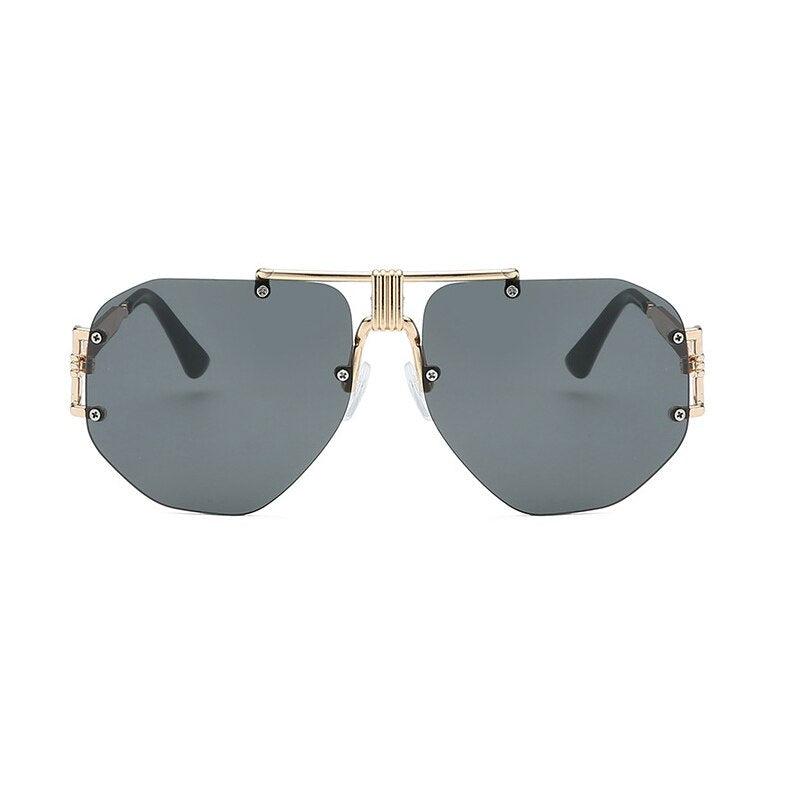 Rimless Retro Frame Sunglasses