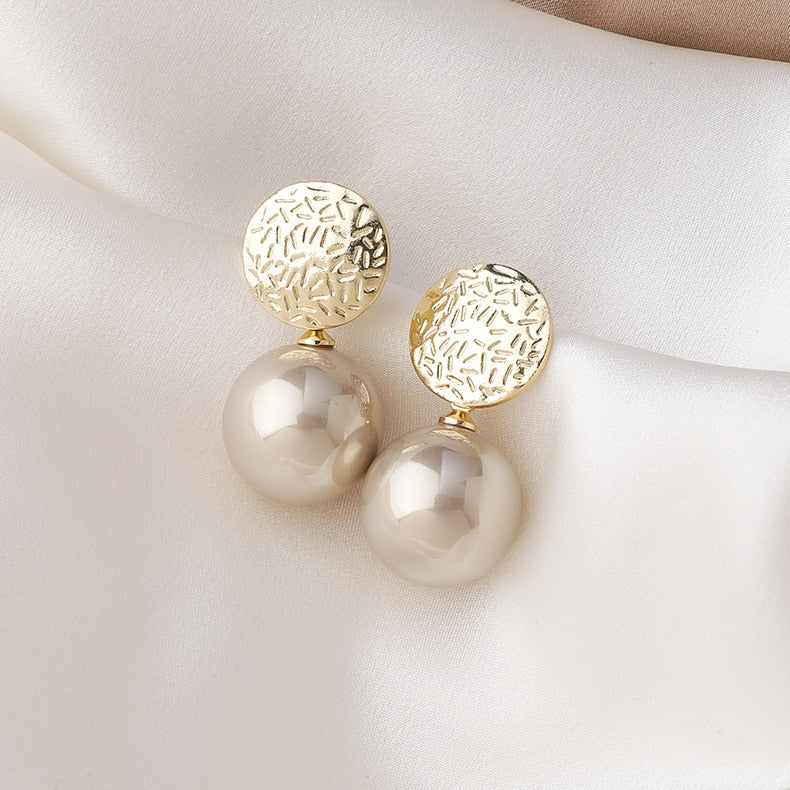 Champagne Pearl Earrings