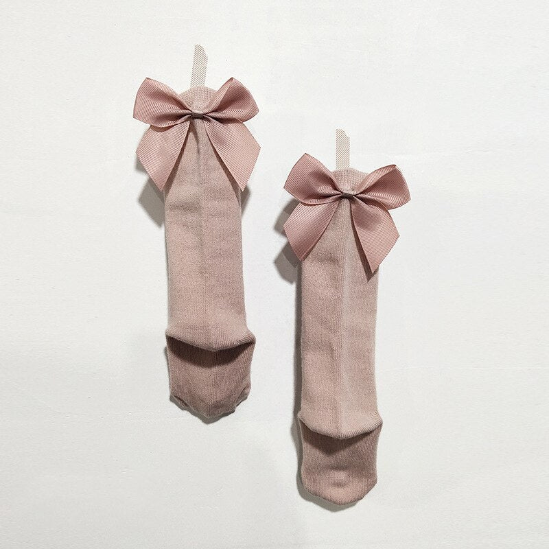 Knee High Oversized Bow Baby Socks