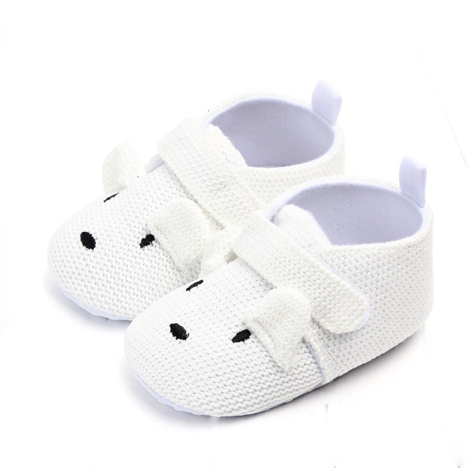 Kitted Cartoon Baby Shoes