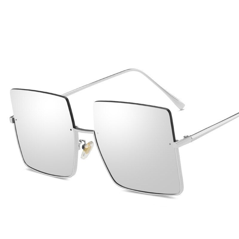 Square Semi Rimless Sunglasses