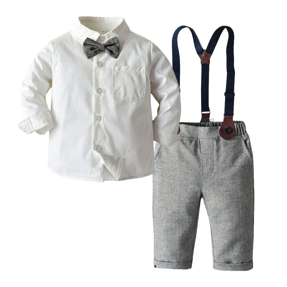 3pcs Formal Toddler Vest Suit w/ Pants Outfit Set