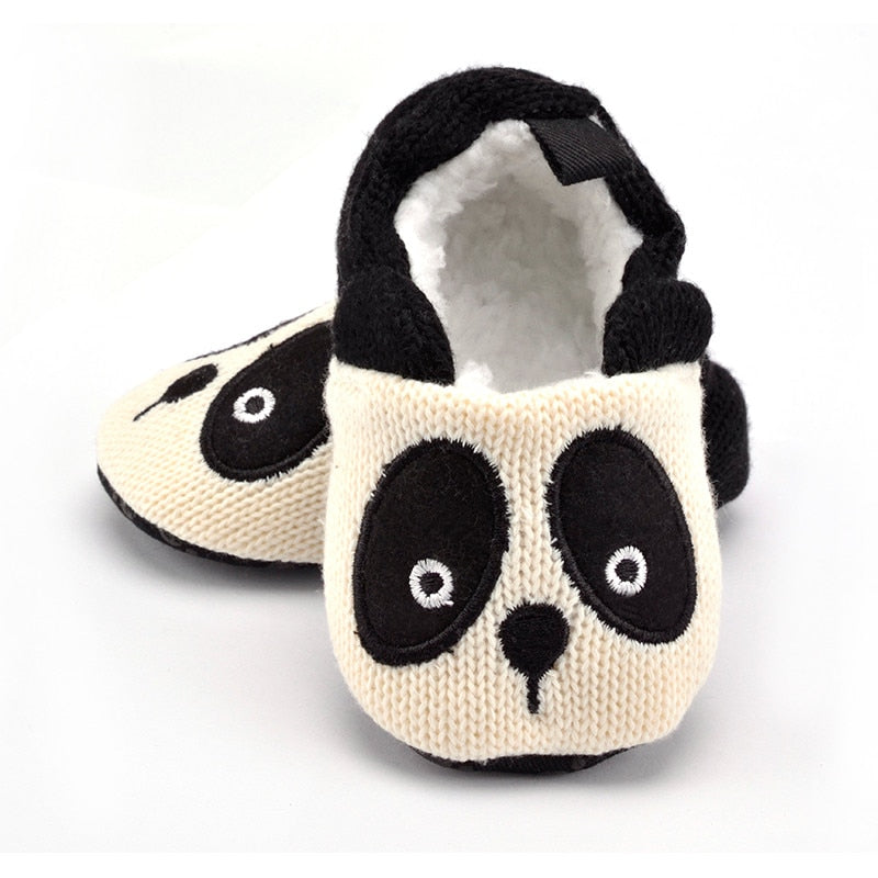 Kitted Cartoon Baby Shoes