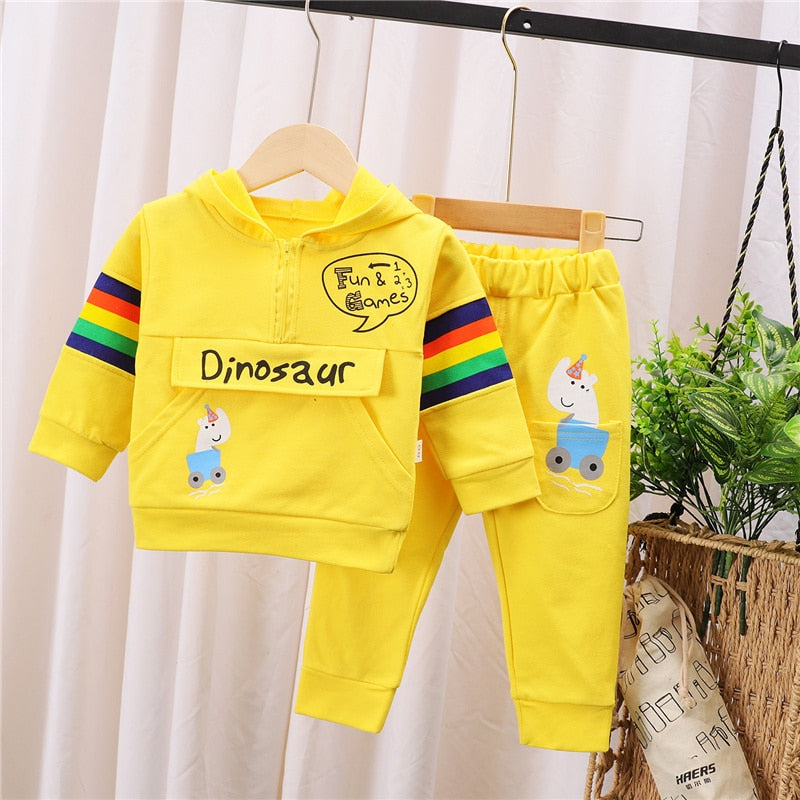 2pcs Hoodie Sweatshirt w/ Pants Kids Sport Set