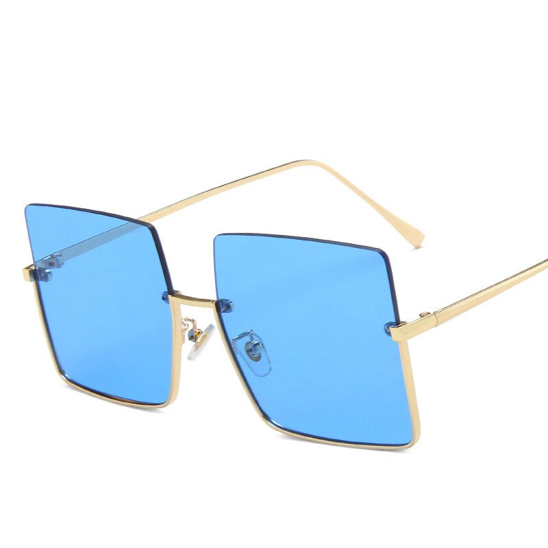 Square Semi Rimless Sunglasses