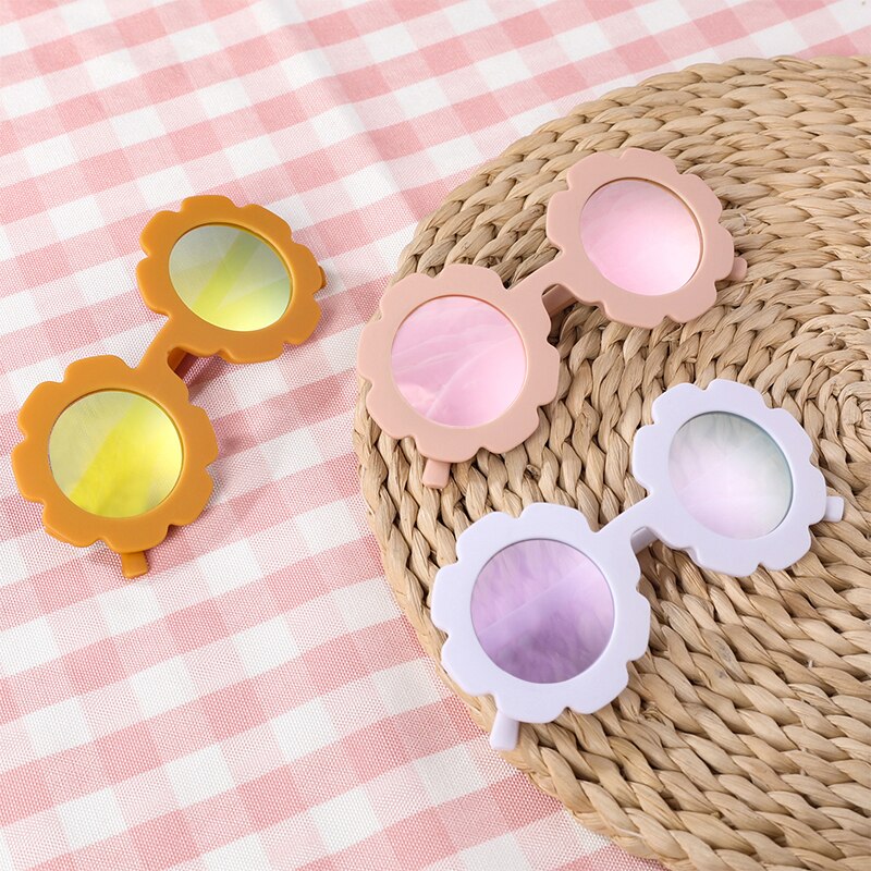 Vintage Round Flower Sunglasses