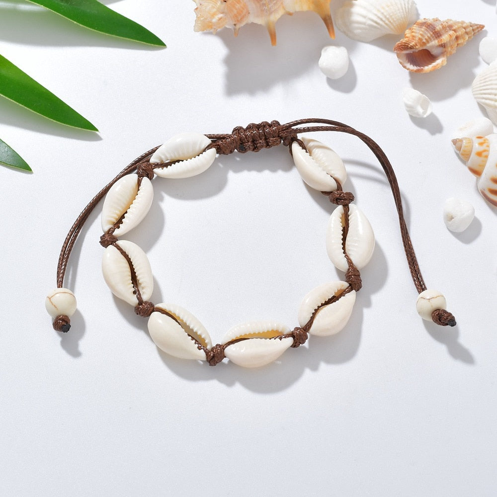 Bohemian Natural Shell Anklet