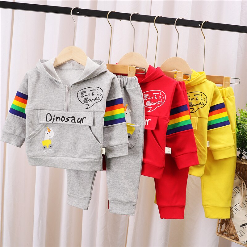 2pcs Hoodie Sweatshirt w/ Pants Kids Sport Set